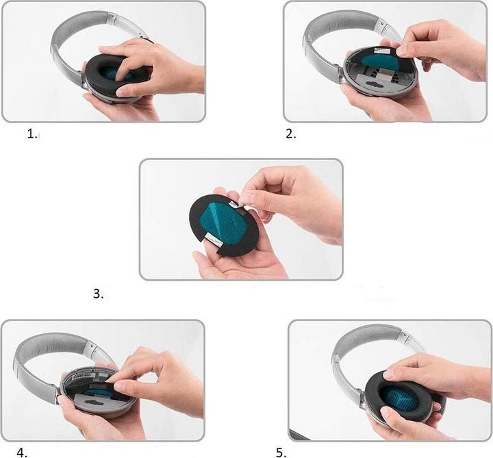 Produktbild Apfelkiste Ersatz Ohr-Polster Kissen (QuietComfort 15, QuietComfort 2, QuietComfort 25, QuietComfort 35)