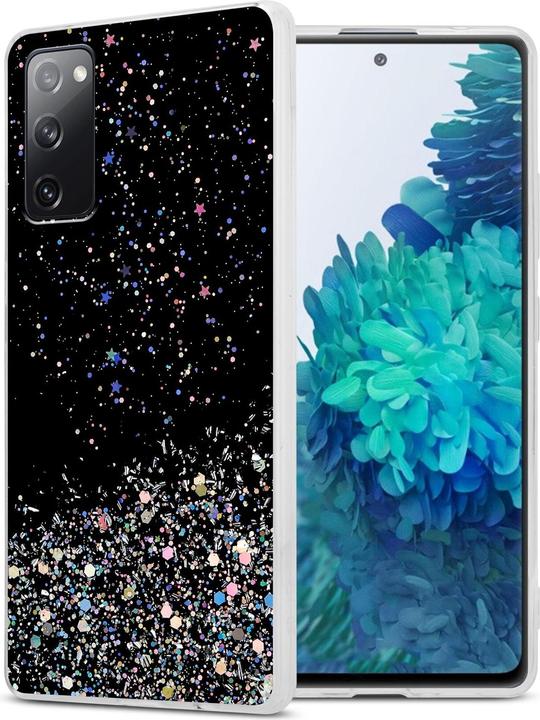 Schwarz mit Glitter