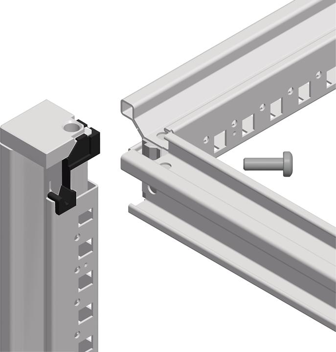 Actual product image Schneider Electric Steel case floor standing Spacial SF with MP, NSYSF18660P