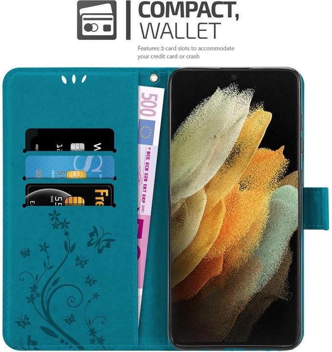 Immagine prodotto Cadorabo Copertina del libro a fiori (Samsung Galaxy S21 Ultra)
