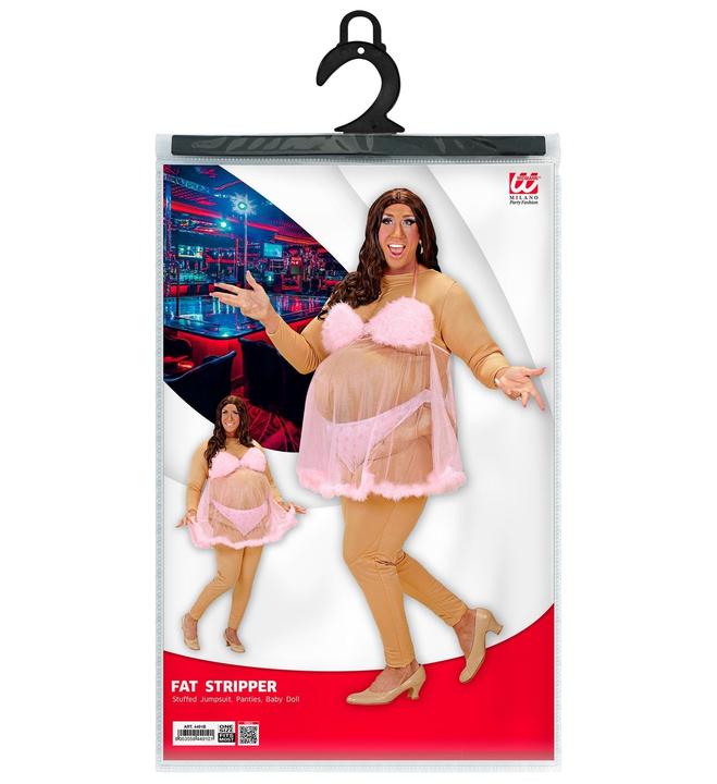 Actual product image Widmann Fat striptease dancer male costume (M, L, XL)