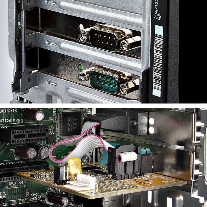 Actual product image StarTech COM 2 Port PCI Express Serial Interface Card PCIe to RS232 Card Serial Adapter K