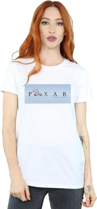 Actual product image Disney Womens/Ladies Toy Story 4 Duke Caboom Pixar Studios Logo Cotton Boyfriend T-Shirt (L)