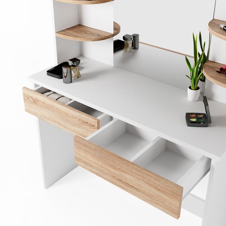 Produktbild Vicco Charlotte mit Hocker und Beleuchtung (108 x 40 x 139 cm)