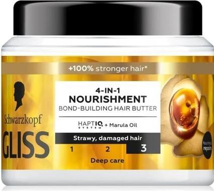 Schwarzkopf Gliss Trt Aqua Revive Strengthening Hair Mask 4In1 Nourishment 400Ml (400 ml)
