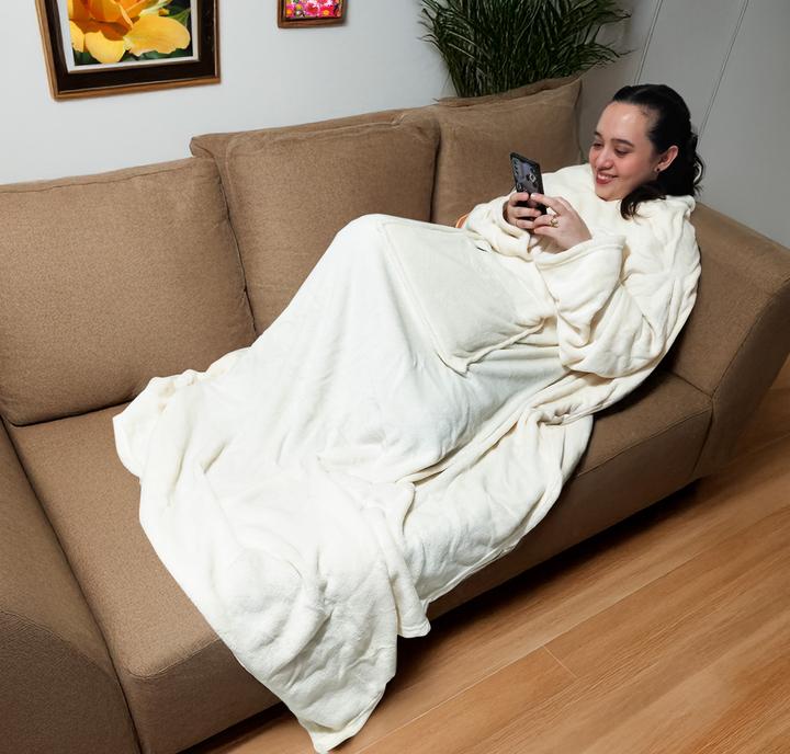 Actual product image Mad Monkey Heated blanket beige