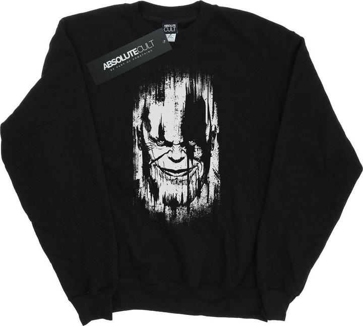 Actual product image Mens Avengers Infinity War Thanos Face Sweatshirt (XXL)