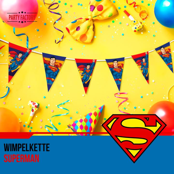 Produktbild Partyfactory Wimpelkette Superman
