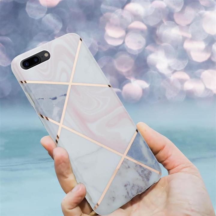 Produktbild Cadorabo IMD TPU Bunter Marmor Cover (Apple iPhone 7 Plus, Apple iPhone 7s Plus)