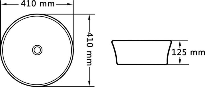 Actual product image VidaXL Waschbecken (410 mm, 410 mm)