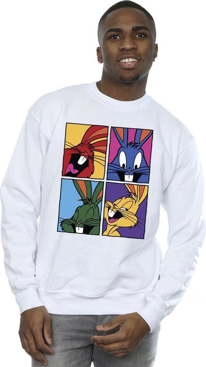 Actual product image Looney Tunes Mens Bugs Pop Art Sweatshirt (XL)