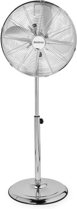 Actual product image Beldray EH3263VDE chrome pedestal fan