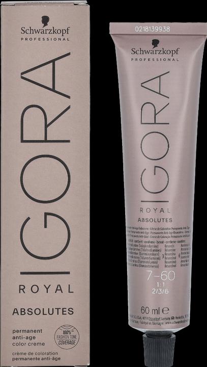 Immagine prodotto Schwarzkopf Professional Igora Royal - 7-60 Biondo medio cioccolato naturale (Biondismo, Marrone)