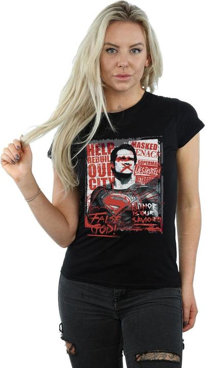 Immagine prodotto T-shirt in cotone Femmes/Dames Batman v Superman False God (M)