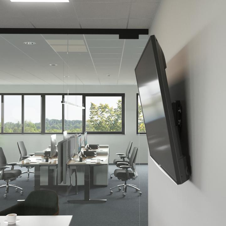 Image du produit Hama Support TV mural, inclinable, antivol, 165 cm (65") jusqu'à 50 kg (Mur, 65", 50 kg)