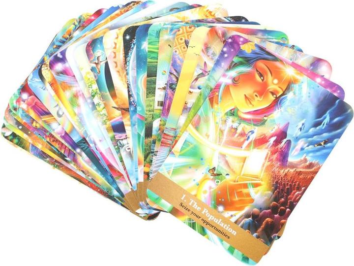Actual product image The Golden Future Oracle Cards