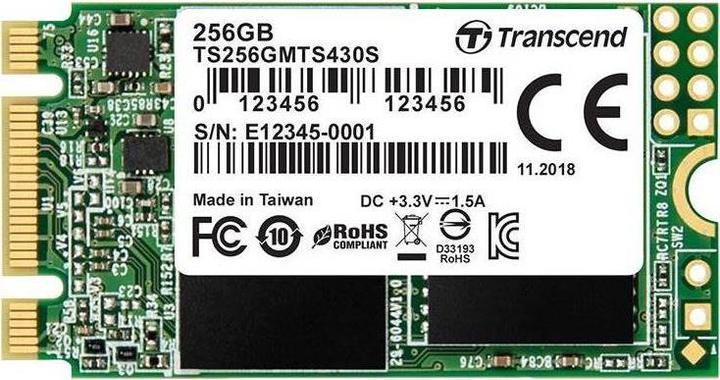 Image du produit Transcend 430S (256 Go, M.2 2242)