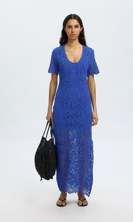 Produktbild Selected Femme Häkel-Look Maxikleid (40)