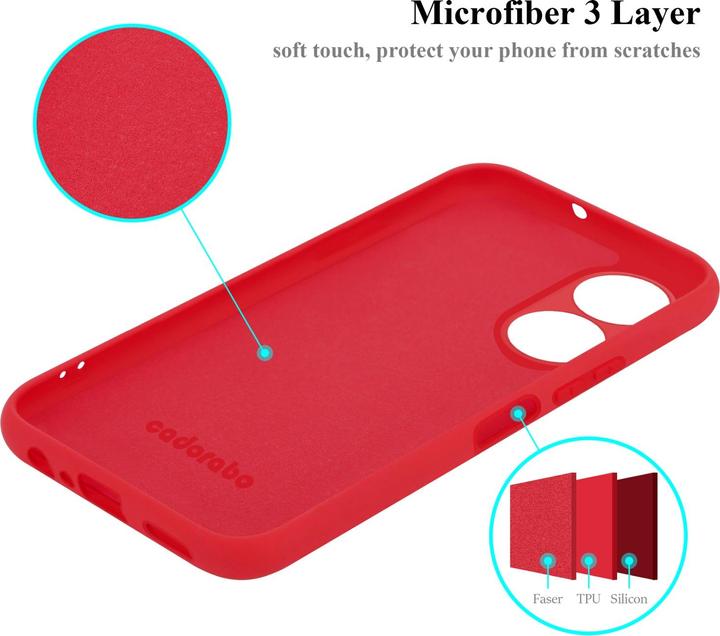 Actual product image Cadorabo TPU Liquid Silicone Case Cover for Honor X7 (Honor X7)