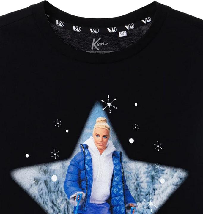 Actual product image Barbie Mens Here To Sleigh Ken T-Shirt (XXL)