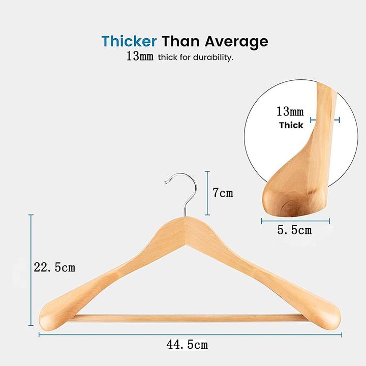 Actual product image Hangerman Wooden coat hanger (10 x)