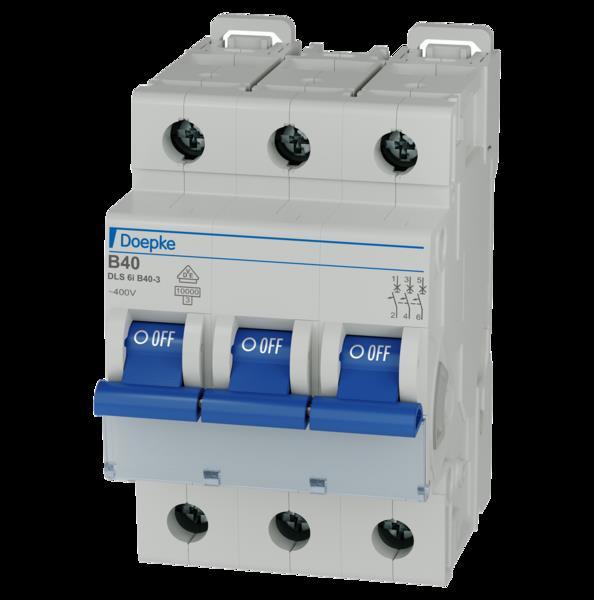 Produktbild Doepke DOEP DLS 6I B40-3 10KA Leitungsschutzschalter DLS 6i 3-pol. 40A B-Charakteristik