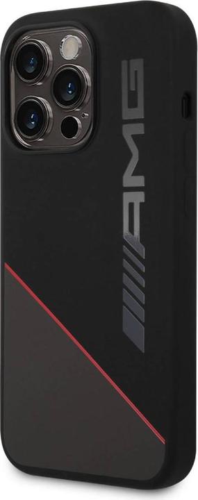 Image du produit Mercedes-Benz AMG Liquid Silicone Two Tone Case pour iPhone 14 Pro Max Noir (Apple iPhone 14 Pro Max)