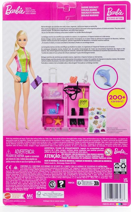 Actual product image Barbie Marine Biologist Doll and Playset (Light Skin Tone)