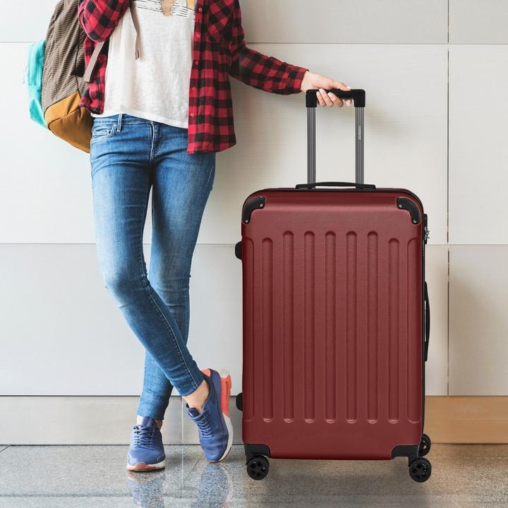 Immagine prodotto Arebos Valigia (94 l, Bagaglio a mano (fino a 50 litri), M (50 - 90l), L (90 - 115l), XL (da 115l))