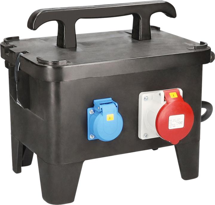 Produktbild As - Schwabe Mobiler Vollgummi Baustromverteiler (4 x, CEE, CEE 7/3)