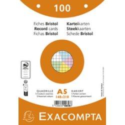 Image du produit Exacompta Fiches (A5, 205 g/m², 50 x)