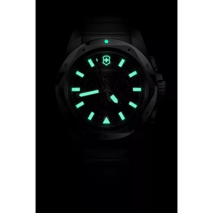 Immagine prodotto Victorinox I.N.O.X. Chrono 43, SIR, quadrante BLK, cinturino in gomma BLK (Cronografo, Orologio sub, 43 mm)