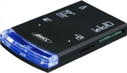 Actual product image Exertis Connect USB 2.0 Card Reader and SIM Card Reader Compact card reader for memory cards and SIM cards