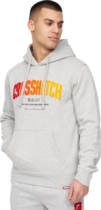 Actual product image Crosshatch Mens Flocked Hoodie (XXL)