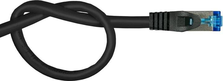 Actual product image Kabelmeister Patch cable SmartFLEX, Cat.6A, S/FTP, halogen-free TPE cable sheath (LSZH), UV-resistant, black,25 (S/FTP, CAT6, 25 m)