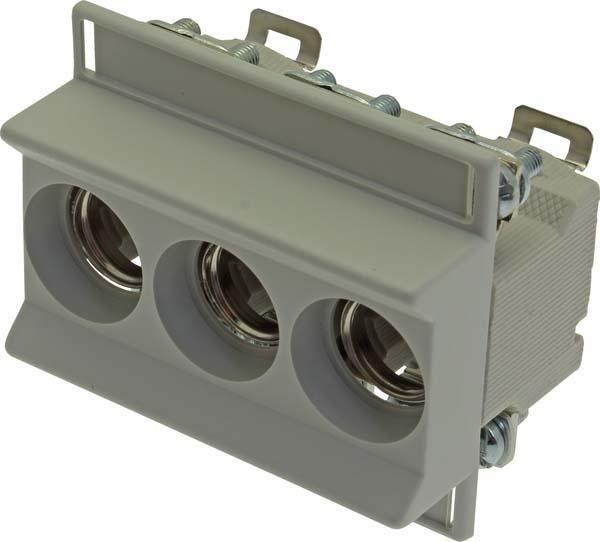 Produktbild Eaton Sicherungsunterteil, Niederspannung, 63 A, AC 400 V, D02, 3P, IEC, DIN-Schienenmontage, geeignet fü (Feinsicherung, 63 A)