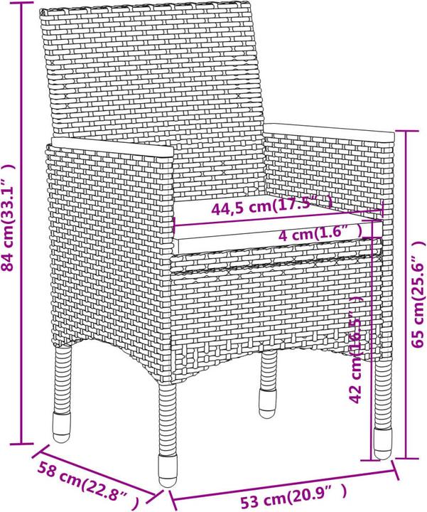 Produktbild VidaXL Garten Lounge Set