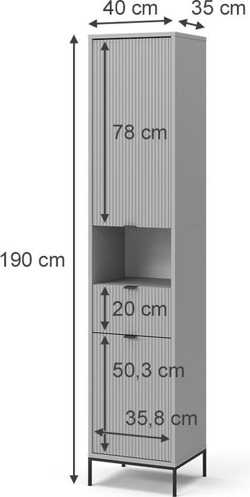 Produktbild Vicco Eliza (40 x 35 x 190 cm)