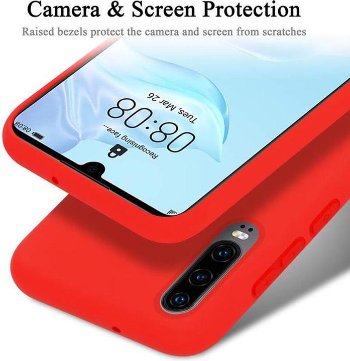 Actual product image Cadorabo TPU Liquid Silicone Case Cover (Huawei P30)