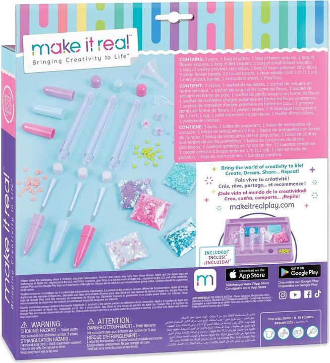 Immagine prodotto Make it Real Kit di penne glitterate fai da te