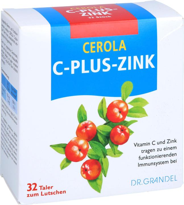Image du produit Dr Grandel CEROLA C-Plus-Zink Taler, 32 comprimés (32 pièce(s), Cachets)