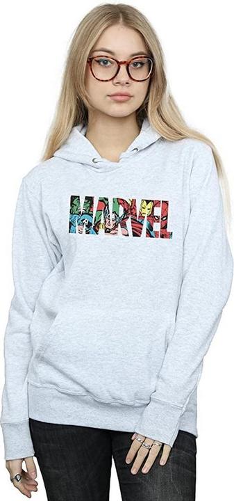 Actual product image Womens/Ladies Infill Logo Heather Hoodie (S)