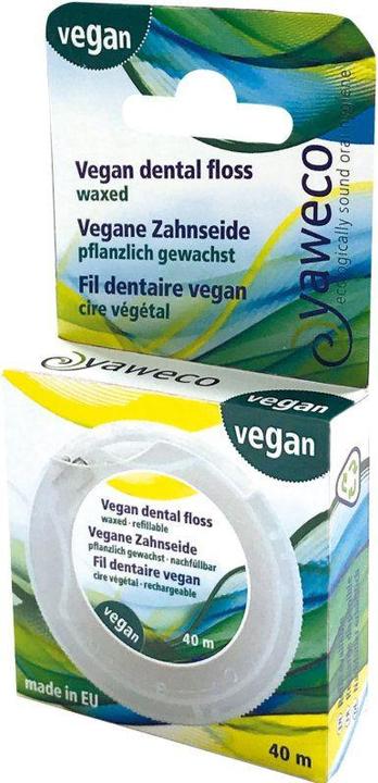 Yaweco Vegane Zahnseide aus PLA pflanzlich gewachst (40 m)