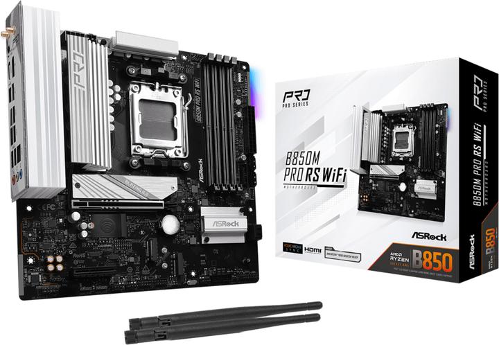 Produktbild AsRock B850M Pro RS WiFi (AM5, AMD B850, mATX)
