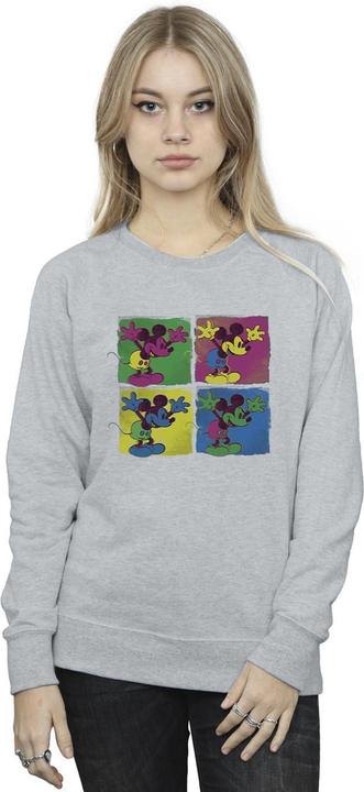 Actual product image Disney Womens/Ladies Mickey Mouse Pop Art Sweatshirt (XXL)