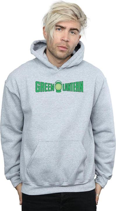 Actual product image Mens Green Lantern Text Logo Hoodie (XXL)