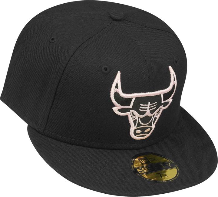 Produktbild New Era 59Fifty Cap - Chicago Bulls schwarz / rosa - 6 7/8 (6 7/8)