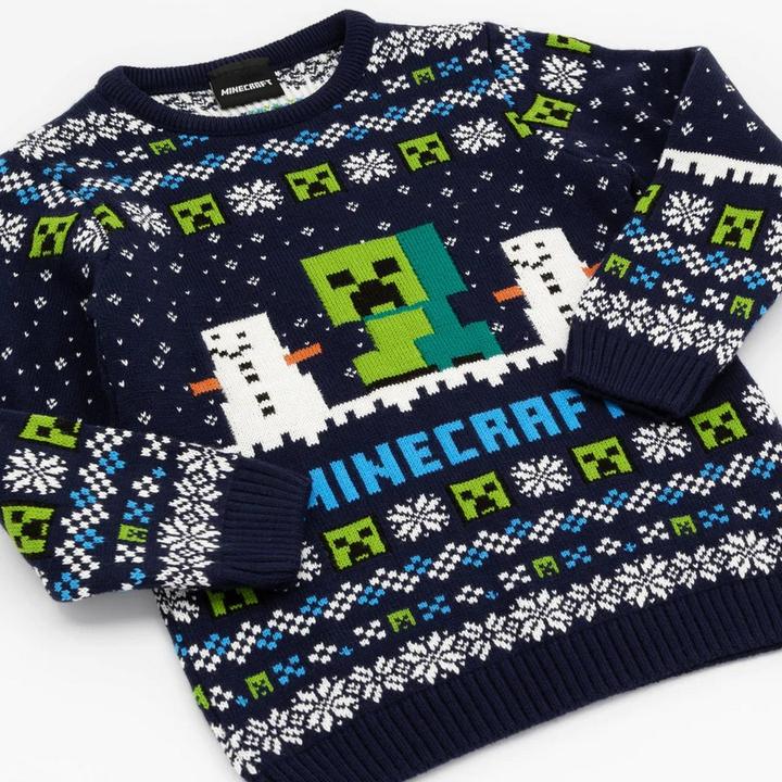 Actual product image Minecraft Jumper Christmas Design (158, 164)