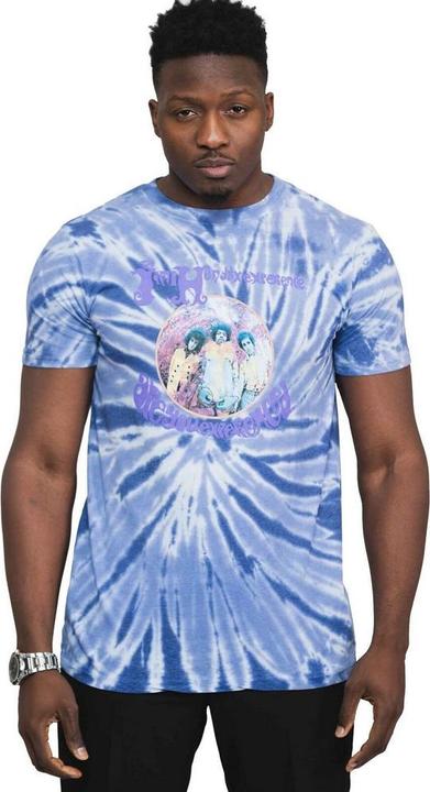 Actual product image Jimi Hendrix Unisex Adult Are You Experienced Tie Dye T-Shirt (S)