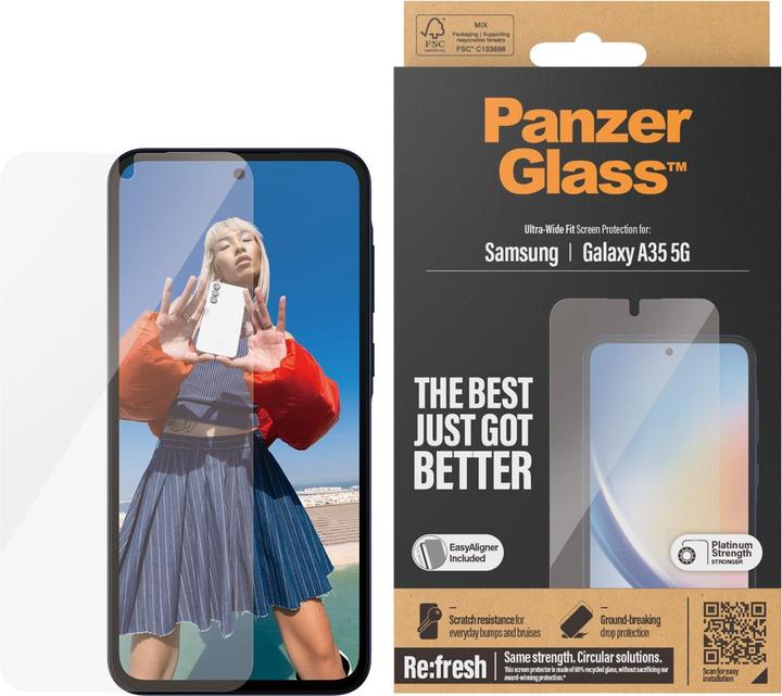 Produktbild PanzerGlass Ultra-Wide Fit (1 Stück, Samsung Galaxy A35)